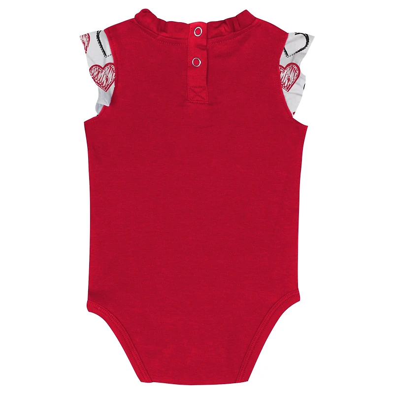 Ensemble 2 pièces pour nouveau-né et bébé Atlanta Falcons Happy Hearts