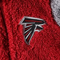 Nouveau-né et nourrisson Rouge/gris Atlanta Falcons Game Nap Teddy Fleece Bunting Full-Zip Sleeper