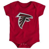 Body rouge avec logo de l'équipe des Falcons d'Atlanta pour nouveau-né et bébé