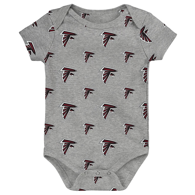 Newborn Outerstuff Atlanta Falcons Little Tike 3-Piece Bodysuit Set