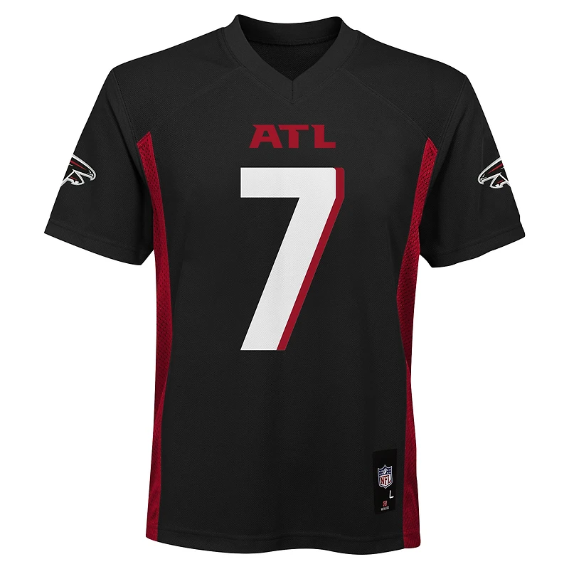 Maillot de joueur réplique noir des Atlanta Falcons Bijan Robinson pour l'école maternelle