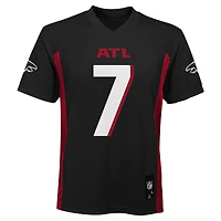 Maillot de joueur réplique noir des Atlanta Falcons Bijan Robinson pour l'école maternelle
