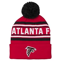 Preschool Red Atlanta Falcons Jacquard Cuffed Knit Hat with Pom