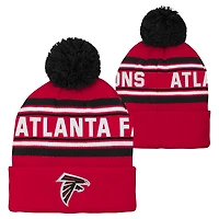 Preschool Red Atlanta Falcons Jacquard Cuffed Knit Hat with Pom