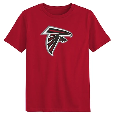 T-shirt rouge avec logo de l'école maternelle des Falcons d'Atlanta