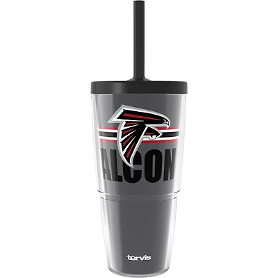 Gobelet classique Tervis Atlanta Falcons de 24 oz avec couvercle à paille Go the Distance
