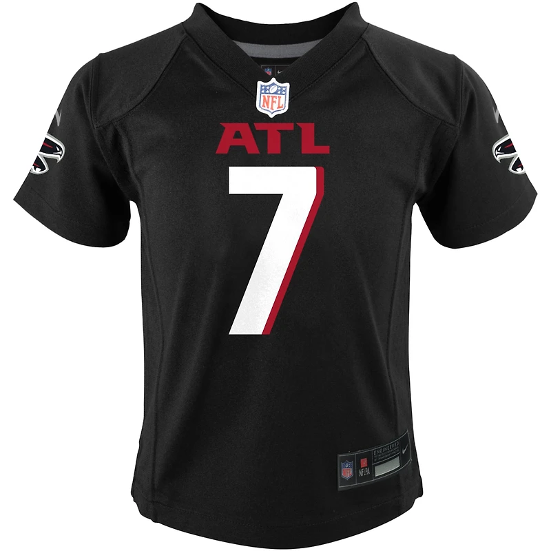 Maillot de jeu Nike Bijan Robinson noir pour tout-petit des Falcons d'Atlanta