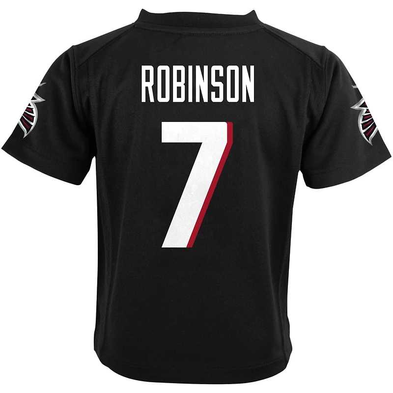 Maillot de jeu Nike Bijan Robinson noir pour tout-petit des Falcons d'Atlanta