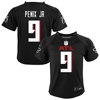 Maillot de match Nike Michael Penix Jr. noir des Falcons d'Atlanta pour tout-petit