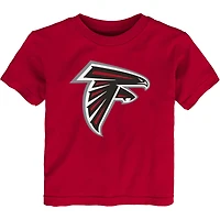 T-shirt rouge avec logo principal Atlanta Falcons pour tout-petit