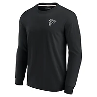 Unisex Fanatics Black Atlanta Falcons Elements Super Soft Long Sleeve T-Shirt