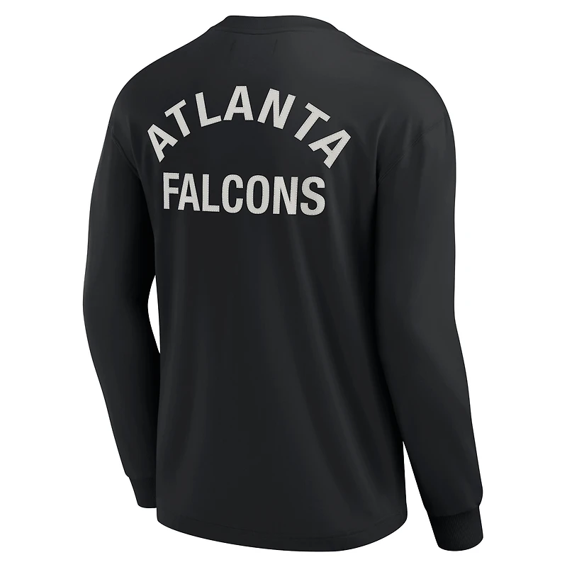 Unisex Fanatics Black Atlanta Falcons Elements Super Soft Long Sleeve T-Shirt