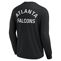 Unisex Fanatics Black Atlanta Falcons Elements Super Soft Long Sleeve T-Shirt