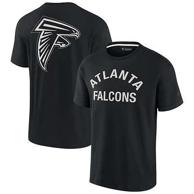 T-shirt unisexe Fanatics noir Atlanta Falcons Elements super doux à manches courtes