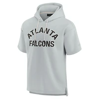 Sweat à capuche unisexe Fanatics Grey Atlanta Falcons Elements en polaire super douce manches courtes
