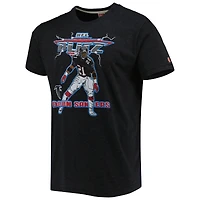 T-shirt unisexe hommage Deion Sanders chiné noir Atlanta Falcons NFL Blitz joueur retraité tri-blend
