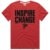 Unisex Homage Red Atlanta Falcons 2024 Inspire Change Tri-Blend T-Shirt