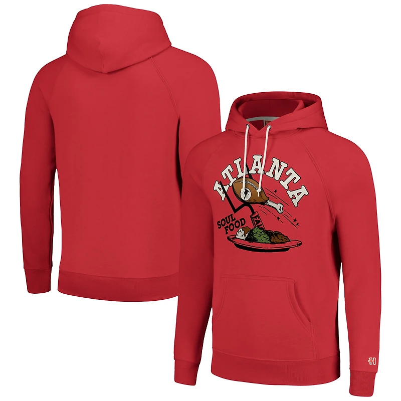 Sweat à capuche unisexe Hommage Red Atlanta Falcons NFL x Guy Fieri's Flavortown Tri-Blend