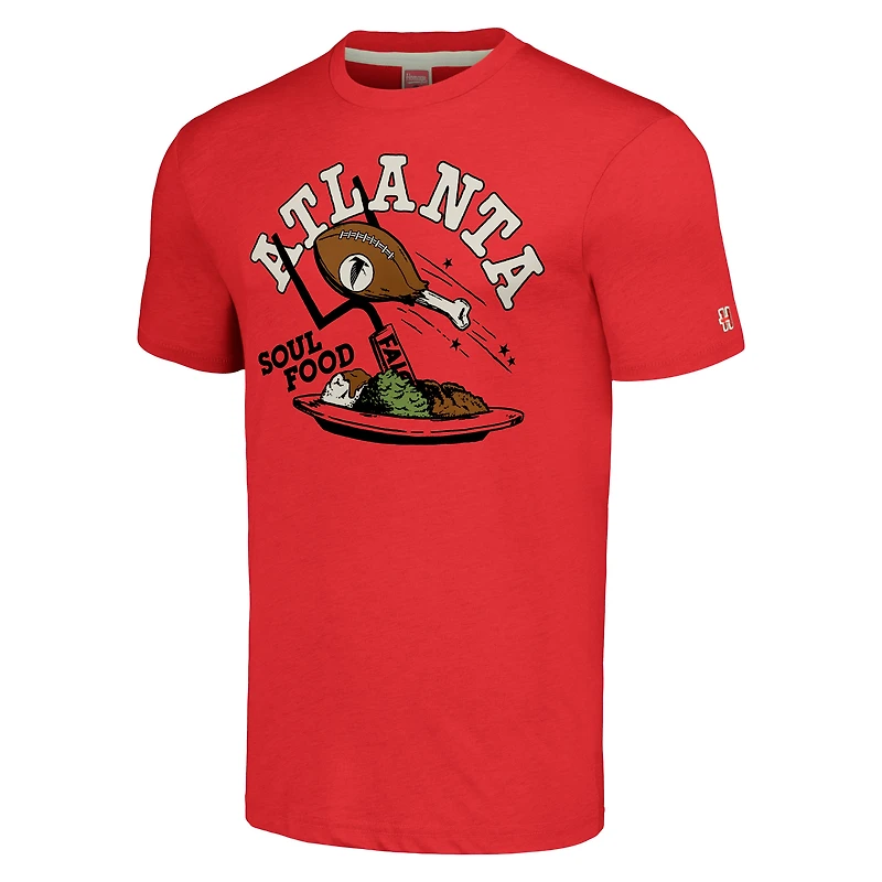 T-shirt unisexe à trois mélanges Flavortown des Falcons d'Atlanta rouge NFL x Guy Fieri