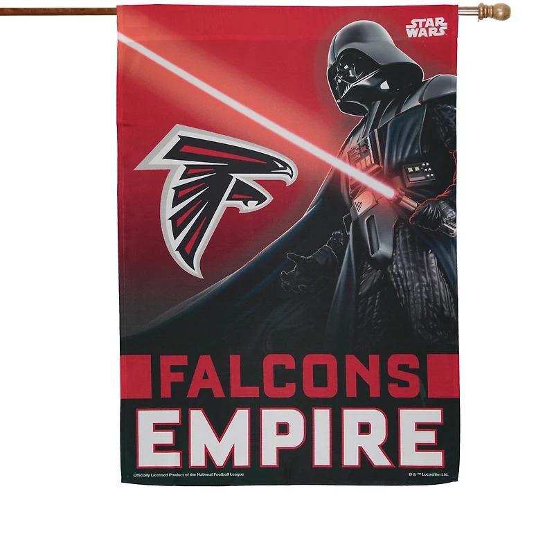 Bannière de maison simple face WinCraft Atlanta Falcons 28" x 40" Star Wars Empire