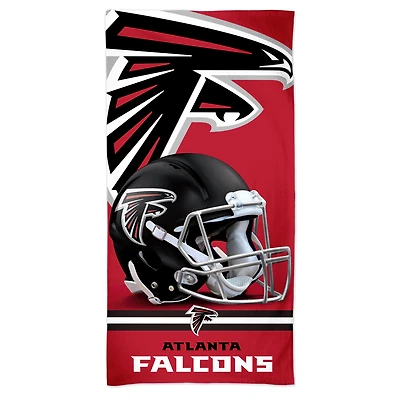 Serviette de plage WinCraft Atlanta Falcons 30'' x 60'' avec logo principal en Spectra