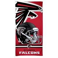 Serviette de plage WinCraft Atlanta Falcons 30'' x 60'' avec logo principal en Spectra