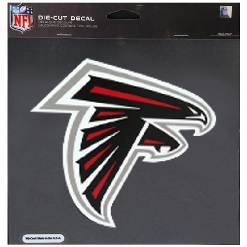 Autocollant couleur WinCraft Atlanta Falcons 8" x 8" pour voiture