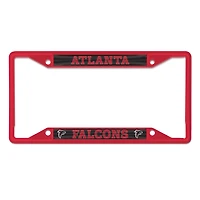 Cadre de plaque d'immatriculation WinCraft Atlanta Falcons couleur chrome