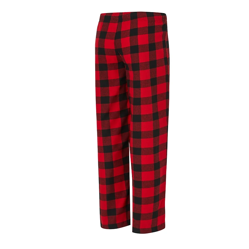 Ensemble pyjama en flanelle noir/rouge Atlanta Falcons Avondale pour femme Concepts Sport