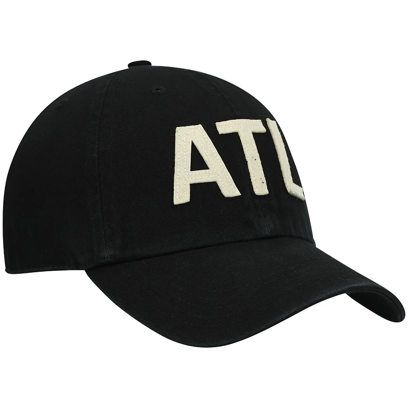 Women's '47 Black Atlanta Falcons Finley Clean Up Adjustable Hat