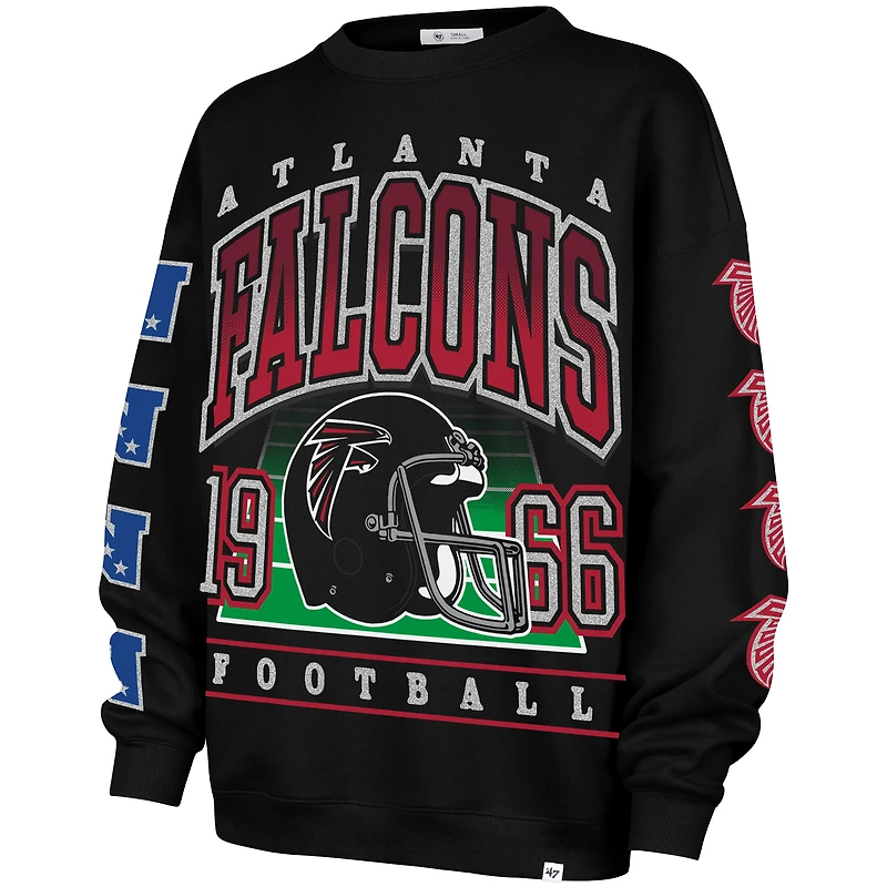Sweat-shirt oversize noir « 47 » des Falcons d'Atlanta pour femme