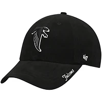 Casquette ajustable pour femme « 47 Black Atlanta Falcons Miata Clean Up »