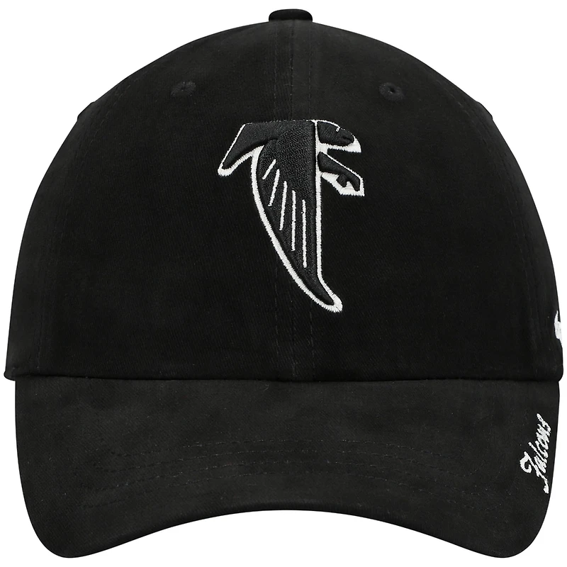 Casquette ajustable pour femme « 47 Black Atlanta Falcons Miata Clean Up »