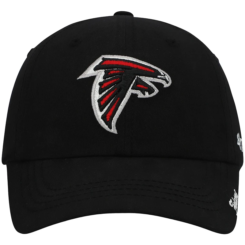 Women's '47 Black Atlanta Falcons Miata Clean Up Primary Adjustable Hat