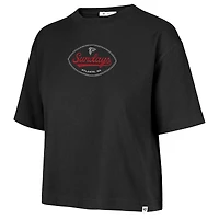 Women's '47 Black Atlanta Falcons Windthrow Reed City Sundays T-Shirt