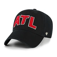 Casquette ajustable Zoey Clean Up noire '47 des Falcons d'Atlanta pour femme
