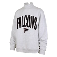 Women's '47  Gray Atlanta Falcons Subtle Muse Mock Neck Sweatshirt