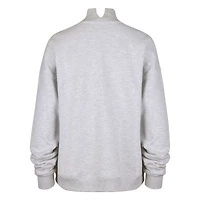 Women's '47  Gray Atlanta Falcons Subtle Muse Mock Neck Sweatshirt