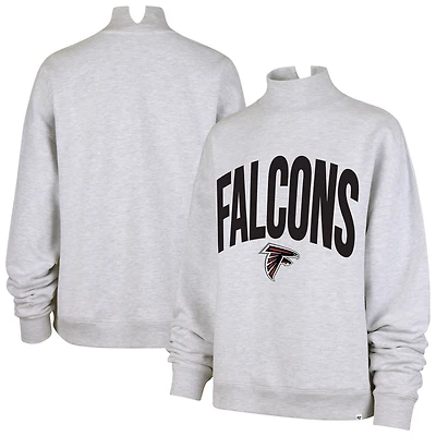 Sweat-shirt à col montant Subtle Muse gris '47 Atlanta Falcons pour femme