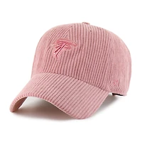 Casquette ajustable Mellow Corduroy Clean Up rose des Falcons d'Atlanta pour femme, modèle 47