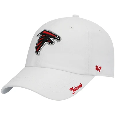 Casquette ajustable pour femme, logo « Miata Clean Up » blanc des Falcons d'Atlanta, modèle 47