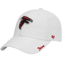 Casquette ajustable pour femme, logo « Miata Clean Up » blanc des Falcons d'Atlanta, modèle 47