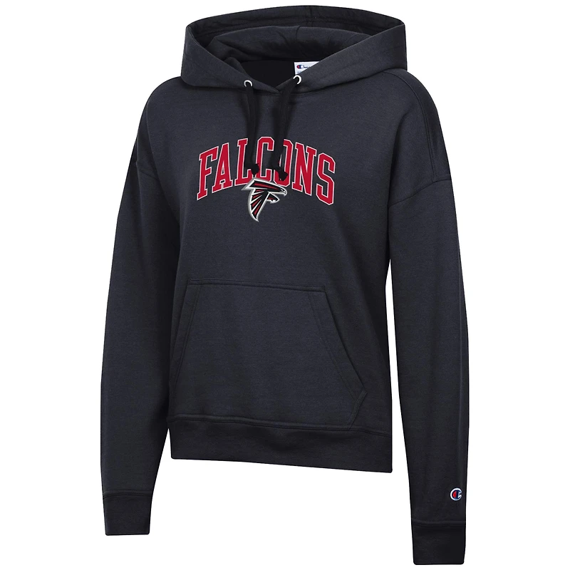 Sweat à capuche noir Powerblend des Falcons d'Atlanta pour femme