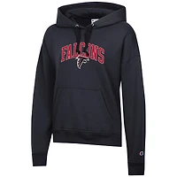 Sweat à capuche noir Powerblend des Falcons d'Atlanta pour femme