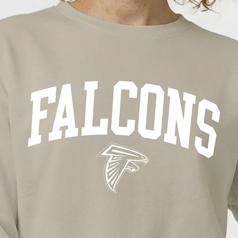 Women's Champion Light Brown Atlanta Falcons Powerblend Cocoa Butter Fleece Sweatshirt