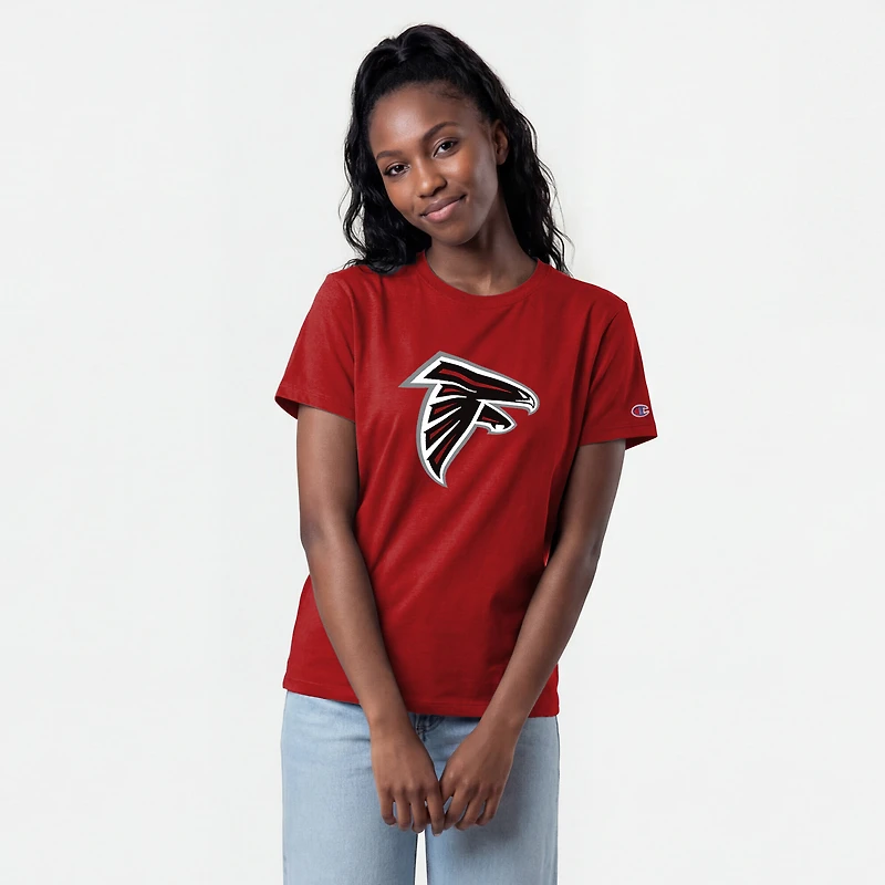 T-shirt féminin Champion Scarlet Atlanta Falcons avec logo