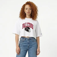 T-shirt court boyfriend blanc Champion Atlanta Falcons pour femme