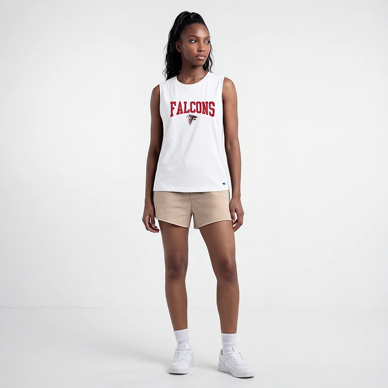 Women's Champion White Atlanta Falcons Muscle Tank Top
