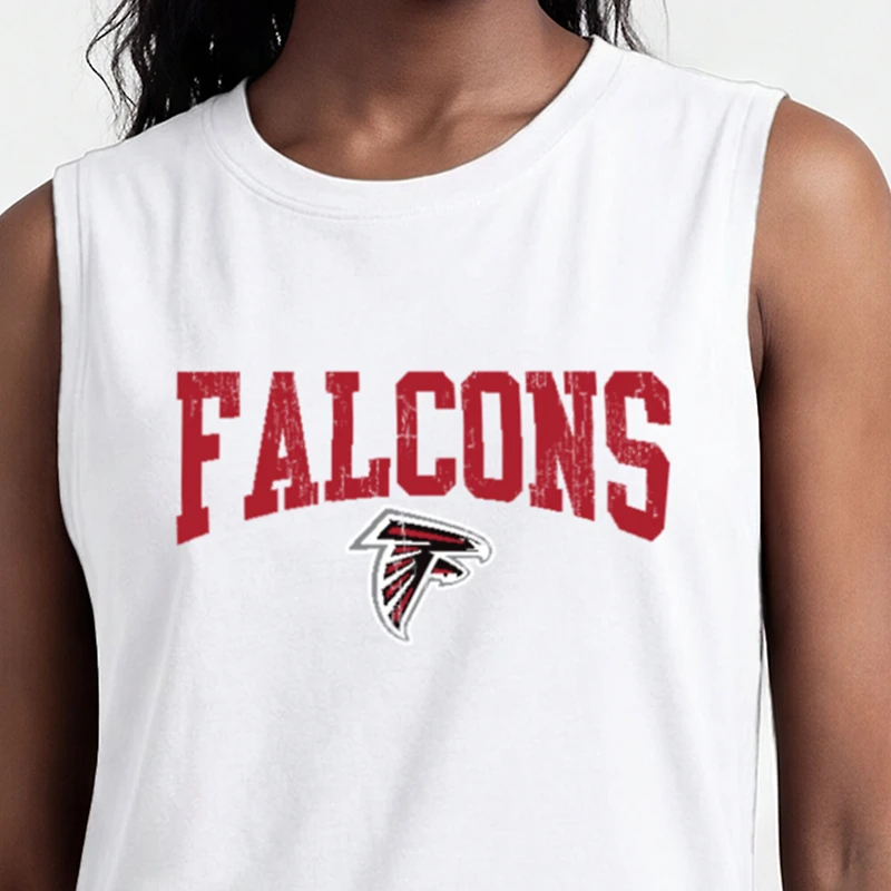 Women's Champion White Atlanta Falcons Muscle Tank Top