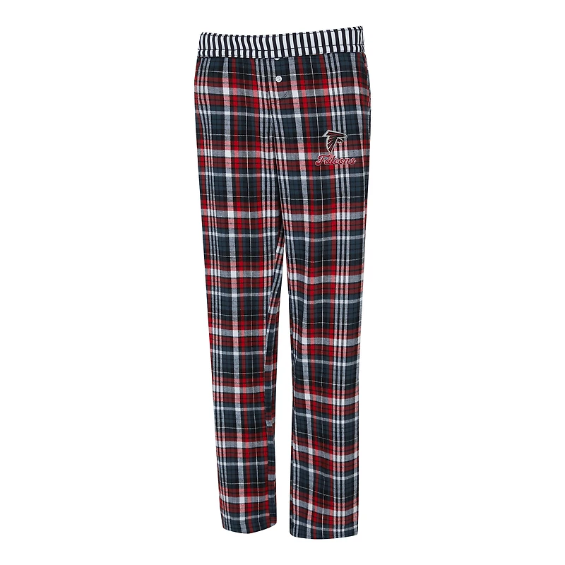 Women's Concepts Sport  Black Atlanta Falcons Laney Plaid Tri-Blend Pants